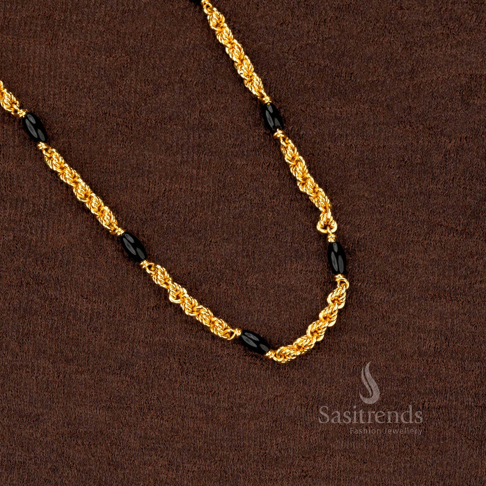 Classic Twisted Beads Chain Necklace for Weddings and Festivals – Sasitrends