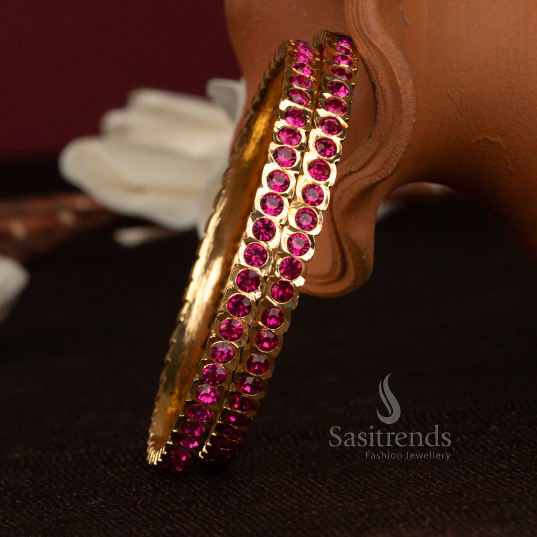 Elegant Flower Pendant Necklace Set - Perfect for Traditional Occasions