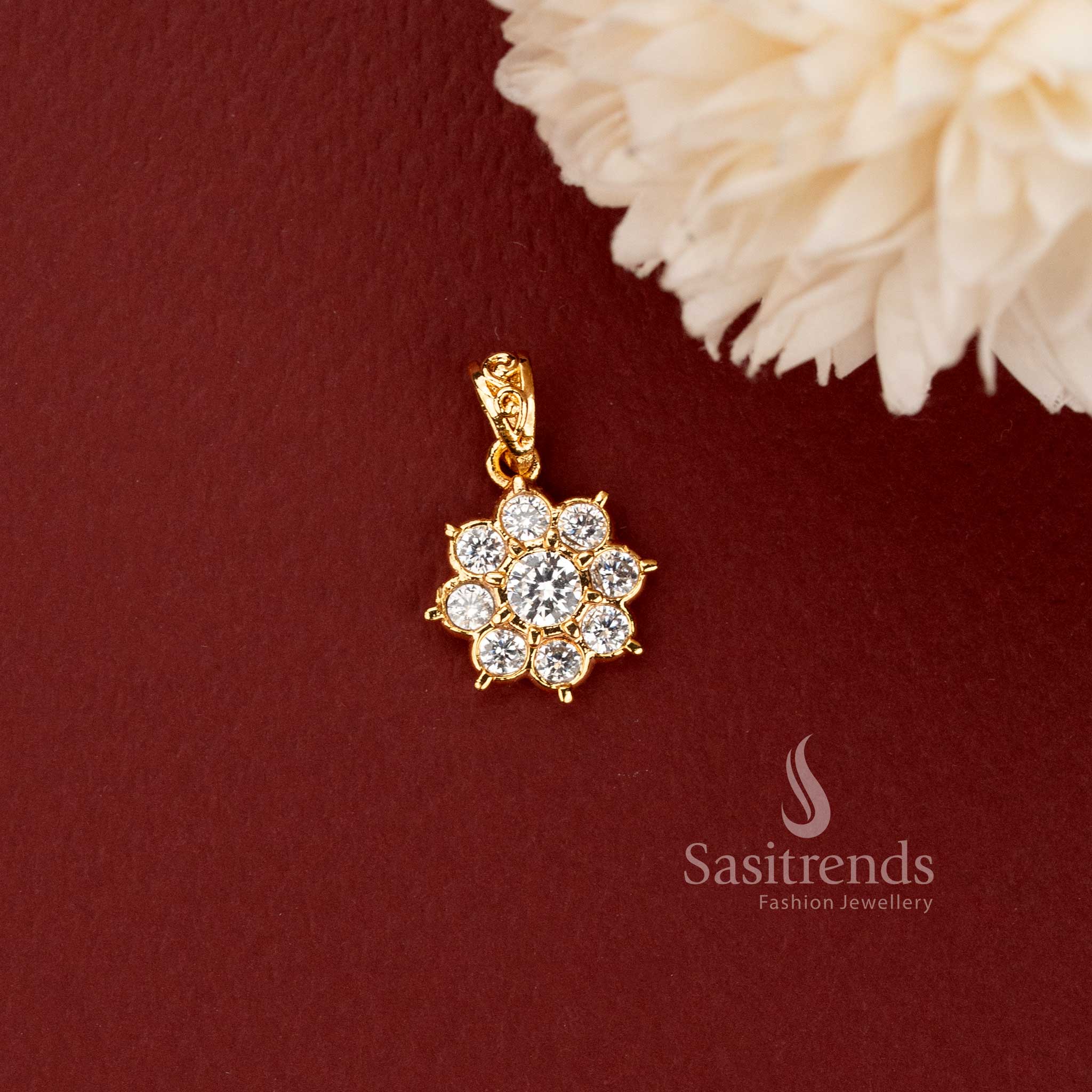 Elegant Impon Gold Plated Pendant Jewellery for South Indian Weddings and Festive Occasions - Sasitrends