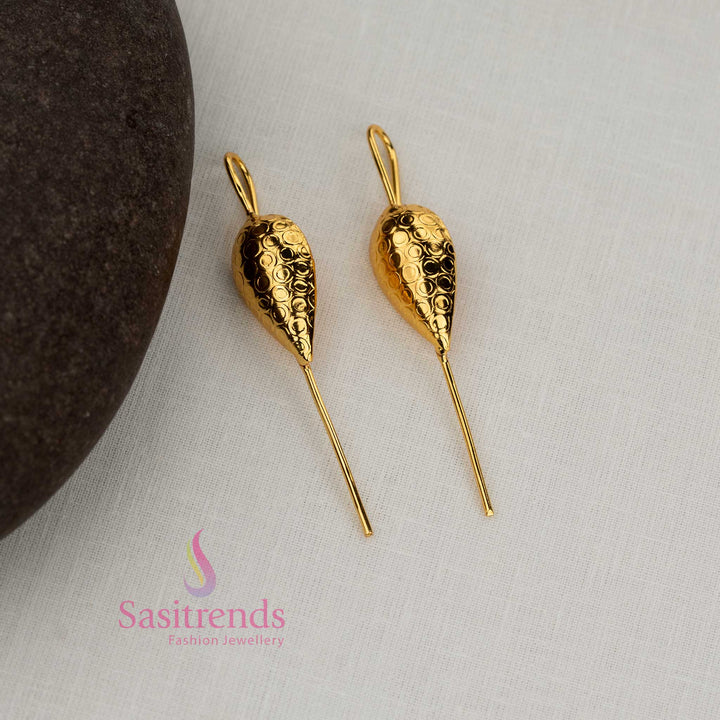 Sasitrends classic 24K gold plated ear cuff earrings blending timeless elegance with modern fashion styling