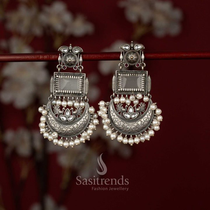 Elegant Oxidised German Silver Antique Finish Coin Choker Necklace with Bold Circular Disc Motifs for Navaratri and Traditional Saree Wear - Sasitrends - Sasitrends