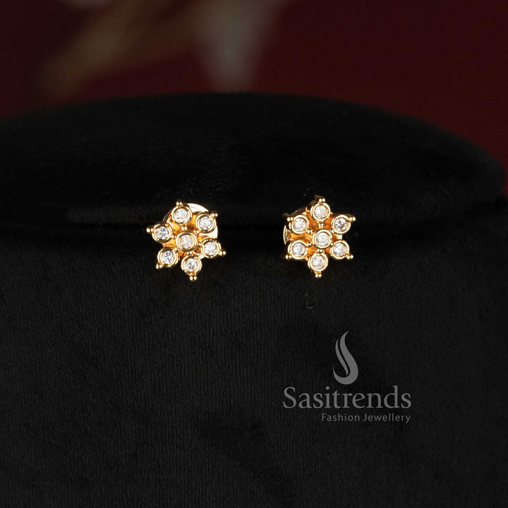 Sasitrends Impon Addigai long floral pear shaped micro gold plated necklace set