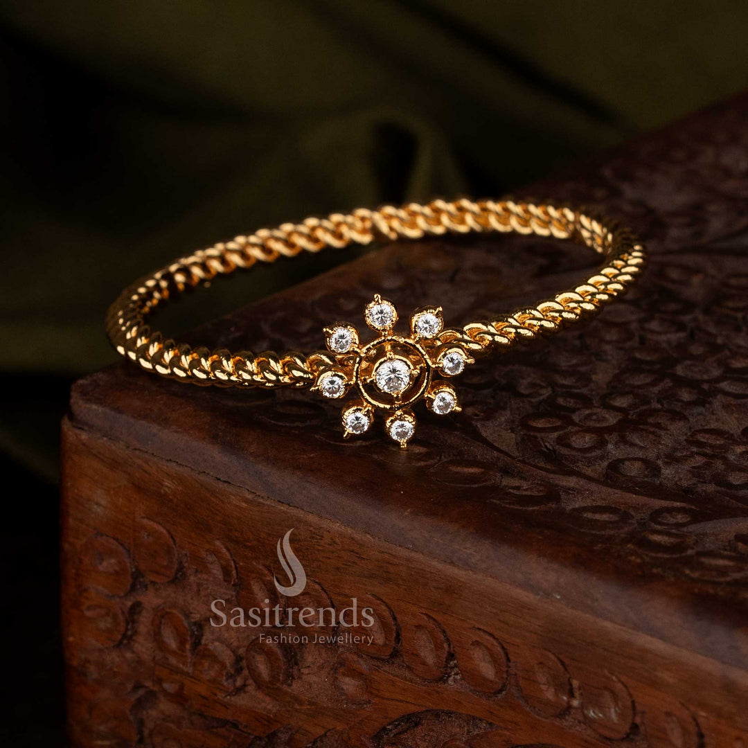 Sasitrends impon micro gold sun halo ad bracelet