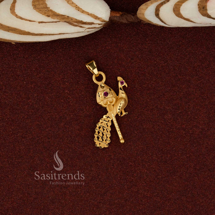 Elegant Flower Pendant Necklace Set - Perfect for Traditional Occasions