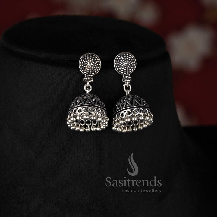 Sasitrends designer oxidised choker necklace featuring bold bead structure crafted for fashionable ethnic styling and standout looks