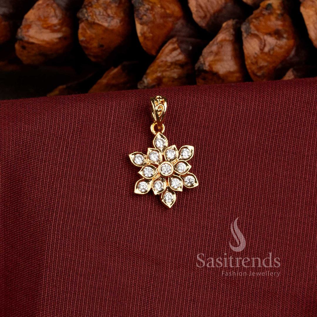 Traditional Impon Gold Plated Pendant Design - Sasitrends