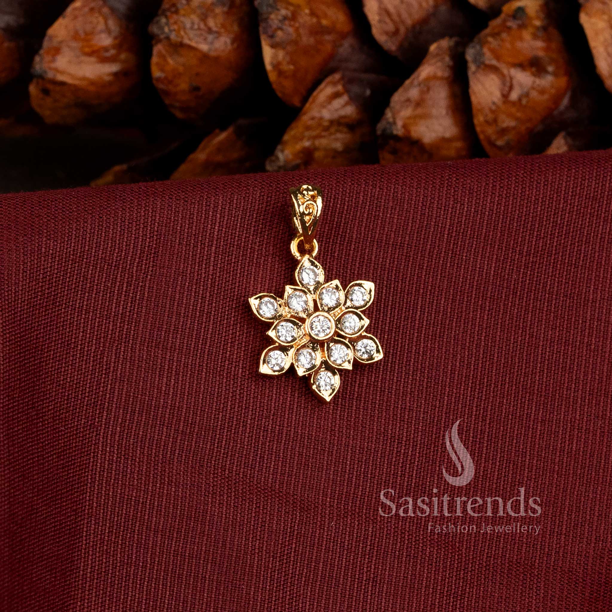 Traditional Impon Gold Plated Pendant Design - Sasitrends
