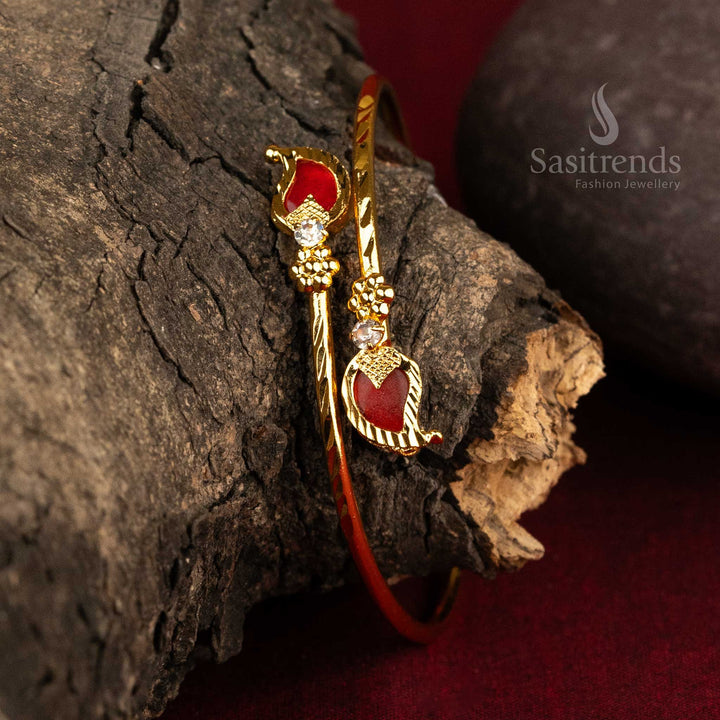 Guaranteed Traditional Kerala Palakka Mango Bangle Red - Sasitrends