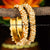 Traditional Temple Wear Antique Gold Plated Pearl Bangles Sasitrends Online Shopping