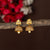 Classical Matt Gold Plated AD Stone Studded Jhumka Earrings