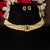 Traditional Classic Matt Gold Plated Three Line PearlChoker Necklace With Earrings Online