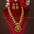 Divine Lakshmi Pendant Long Necklace with Jhumka Set - Traditional Gold Jewellery