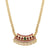 Micro Gold Plated Tear Drop Stones Pendant Gajiri Chain Necklace for Traditional Wear - Latest Collection