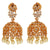  Enchanting Pearl Peacock Jhumka Earrings - Pearls and floral motifs intertwine in captivating peacock-inspired earrings
