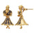 Gold Plated Butta Bomma Earrings