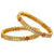 The Latest Traditional Wear Ruby Micro Gold Plated American Diamond Bangles Online