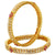 Ruby Floral Micro Gold Plated American Diamond Bangles Online - Latest Arrival