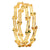 Latest Micro Gold Finished Zig-Zag Bangles for Women - Traditional Wear Jewelry | Sasitrends
