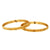 Micro Gold Plated Thin Bangles Set - Latest Traditional Jewelry