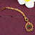 Micro Gold Plated Thilak Floral Maang Tikka with AD Stones