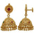 Exquisite Micro Gold Plated AD Stone Jhumkas for Women - Traditional Wear