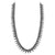 silver long necklace