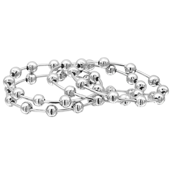 Sasitrends Traditional Oxidized Silver Plated Bangles for Women - Set of 24 - Sasitrends