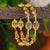 Elegant Lakshmi Motif Bangle Pair with AD Stones & Matte Gold Plating