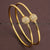 Elegant Micro Gold Plated Traditional Bangle Pair with AD Stones for Women