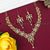 Flower Motif Pendant Necklace Set with American Diamond Stones - Perfect for Indian Outfits