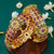 Elegant multi-color kada bangle. Brass material, micro plated. Premium American diamond stones. Ideal gift.