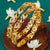 Multi-Coloured Mango Leaf AD Bridal Bangles - Micro Gold Plated Splendor.