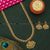 Gorgeous Matte Gold Plated Long Necklace Set for Bridal & Festival Celebrations