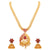 Sasitrends Micro Gold Peacock design Mango Necklace Jhumki