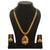 Sasitrends Micro Gold Peacock design Mango Necklace Jhumki