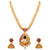Sasitrends Micro Gold Peacock design Mango Necklace Jhumki