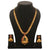 Exquisite Peacock Pendant Micro Gold Plated Mango Necklace Set with Matching Jhumkas - Sasitrends