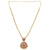 Stunning Micro Gold Pendant Gajiri Chain Necklace for Traditional Wear