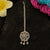 Rose Gold Maang Tikka with Floral Motif & AD Stones