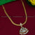 Traditional Attigai Necklace with Gold Plated Pendant and AD Stones