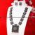 Trendy Party Wear Oxidised German Silver Pearl Necklace with Pink Stone Pendant and Matching Pearl Earrings.