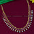 Traditional Pearl Necklace - Gold Plated with American Diamond Stones