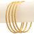 Exquisite Set of 4 Thin Bangles: Micro Gold Finish, Perfect for Traditional Wear and Festive Occasions - Sasitrends