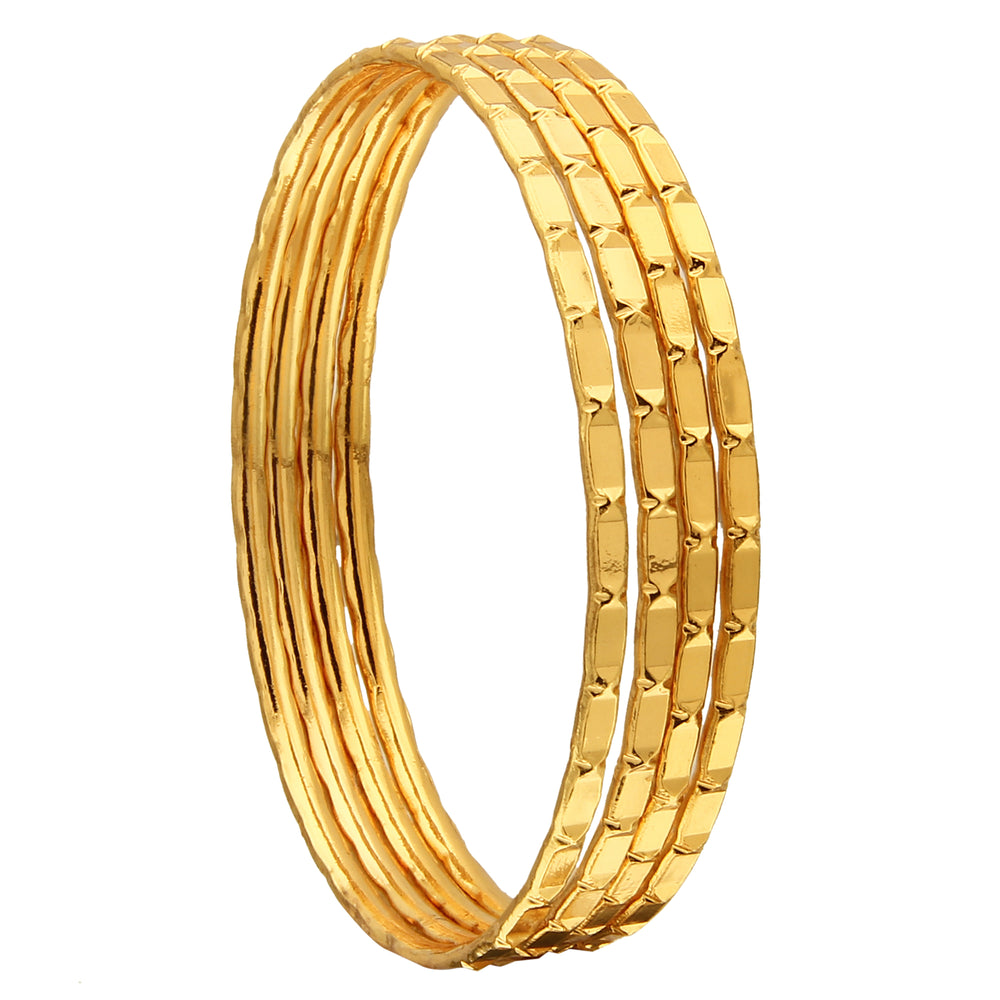 One Gram Micro Gold Plated Guaranteed Bangles Sasitrends