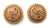 Matte Perfection: Round Peacock Stud Earrings with Delicate Artistry