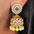 Matte Gold Plated AD Stone Jhumka Earrings: Timeless Elegance and Sparkling Charm
