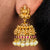 Ethnic Traditional Pearl Embellished Multi-Face Lakshmi Jhumka Earrings