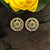 Gilded Blossom Stone Lotus Stud Earrings: Exquisite Beauty and Timeless Charm