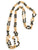 one gram gold black beads chain