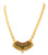 Trendy Micro Gold Plated Pendant Necklace with AD Stones and Hanging Bead Drops - Online Shopping